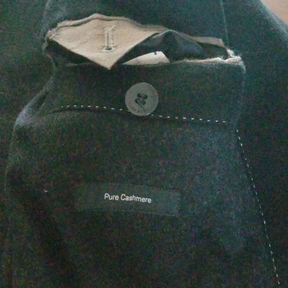 HUGO BOSS 100% Cashmere Men's Coat Black Size 38R - Picture 6 of 7